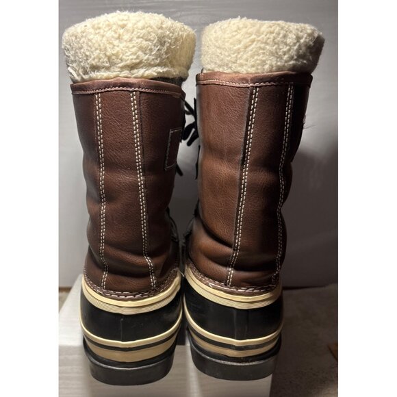 Outbound Size 9 Mens Brown & Black Insulated Winter Boots With Sherpa Lining - Picture 11 of 15